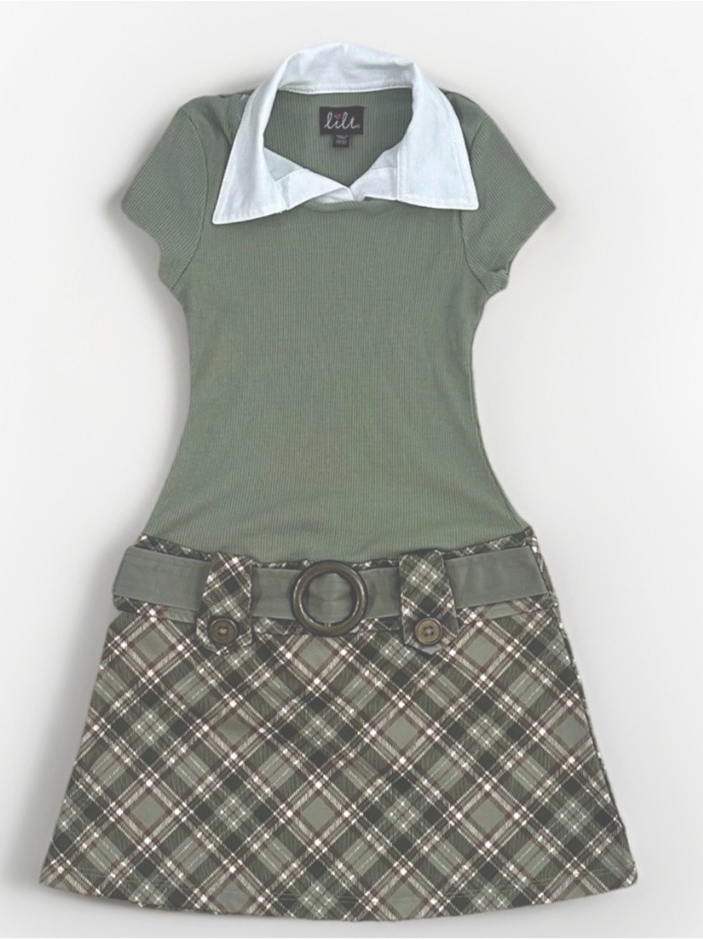 Lilt Girls Plaid Polo Dress Size 5/6
